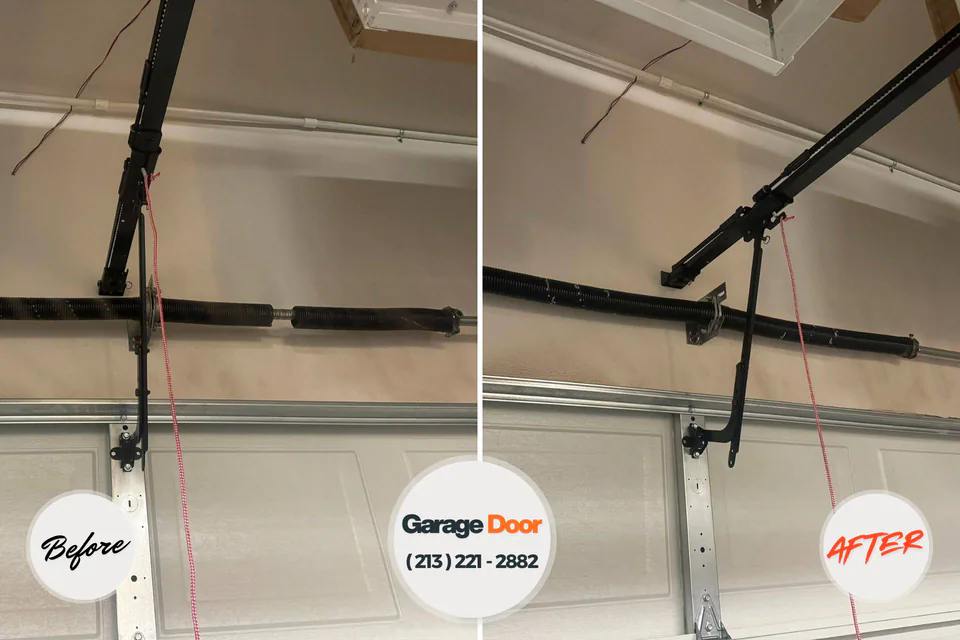 Before and after: garage door repair Loughman, FL